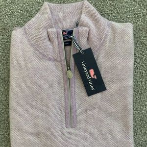 Vineyard Vines Light Purple Zip Up Sweater